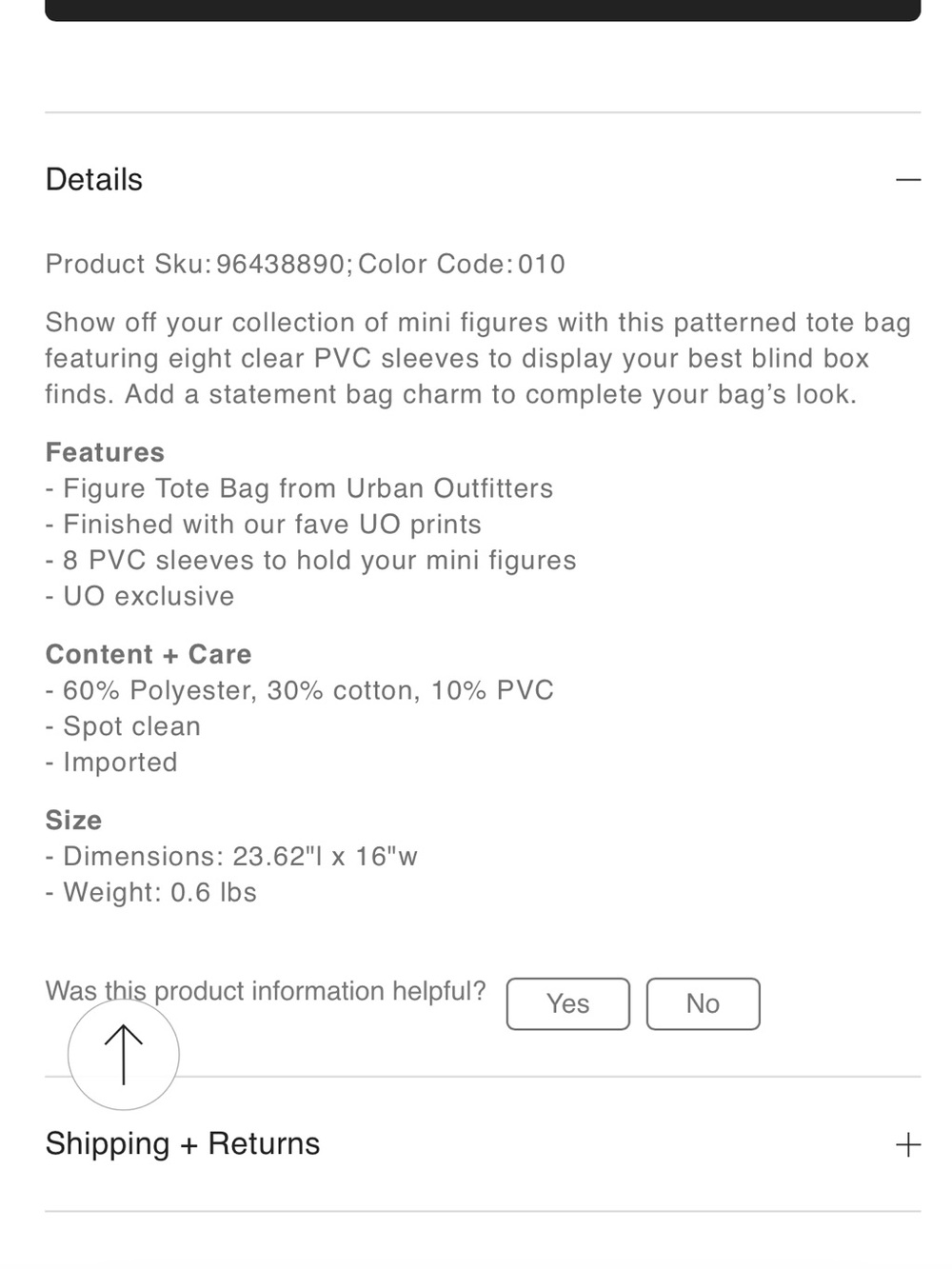 Urban outfitters figure tote bag - Picture 5 of 5